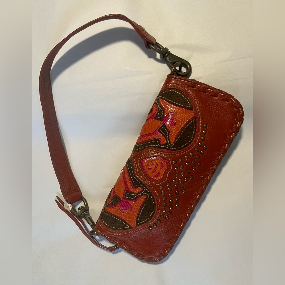 IIIParcel Learher Elegant Multicolor Women's Wristlet